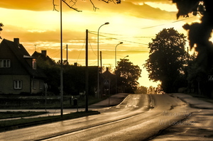 Tõrva Valga tänav peale vihma